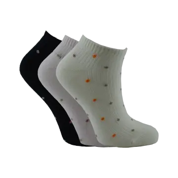 XGRİ POLO B-87-3 (35-40) Yıkamalı Dikişsiz Bayan Penye Patik Çorap 12'li