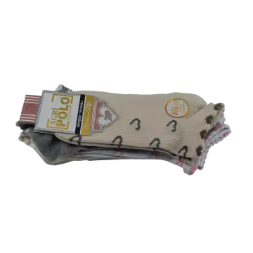 XGRİ POLO B-87-5 (35-40) Yıkamalı Dikişsiz Bayan Penye Patik Çorap 12'li