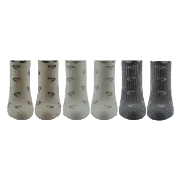 XGRİ POLO B-87-5 (35-40) Yıkamalı Dikişsiz Bayan Penye Patik Çorap 12'li