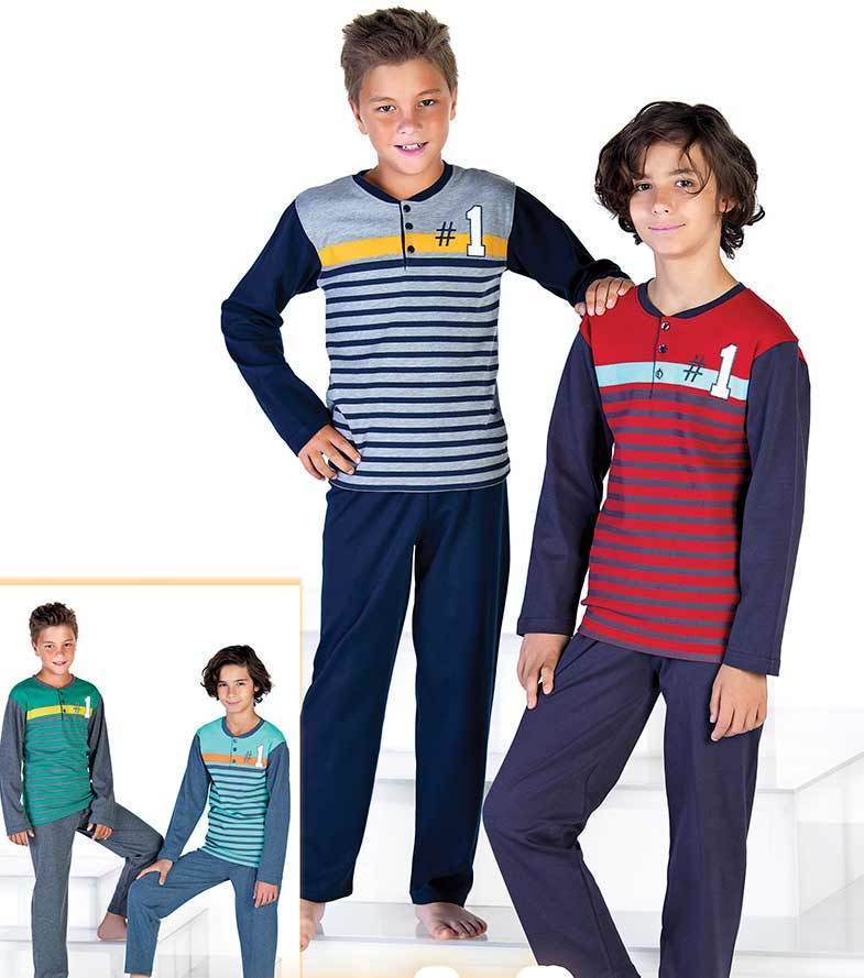 ELSİMA GARSON BOY ERKEK ÇOCUK PİJAMA 1334
