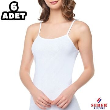 Seher 0061 Bayan Ribana İp Askılı Atlet 6'lı