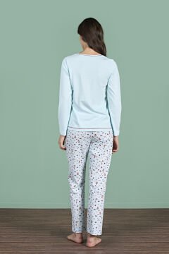 Pijadore 1926 (M-L-XL-XXL) Uzun Kollu Bayan Pijama Takım 4'lü