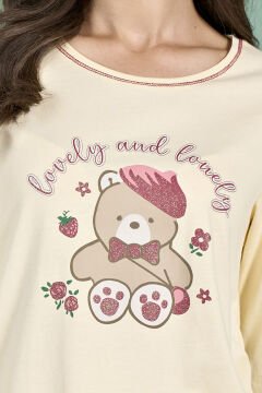 Pijadore 1926 (M-L-XL-XXL) Uzun Kollu Bayan Pijama Takım 4'lü