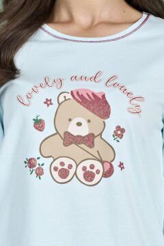 Pijadore 1926 (M-L-XL-XXL) Uzun Kollu Bayan Pijama Takım 4'lü