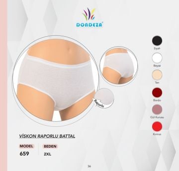 Dondeza 659 Viskon Fitilli Raporlu Bayan Bato 12'li