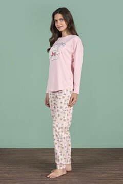 Pijadore 1947 (M-L-XL-XXL) Uzun Kollu Bayan Pijama Takım 4'lü SOMON - M-L-XL-XXL