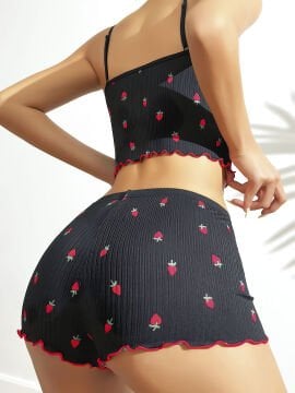 NIGHTLIGHT 3798 Erotik Şortlu Takım (S-M-L-XL)