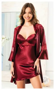 Miss Laris 5068 (M-L-XL) Bayan İkili Saten Takım