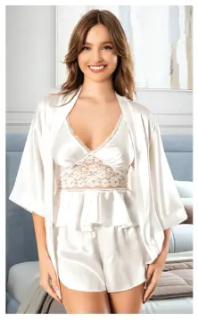 Miss Laris 5081 (M-L-XL) Bayan İkili Saten Takım