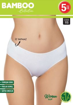 Sortie 115 Bambu Düşük Bel Bayan Külot 5'li