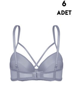 Aysemin 5153 B Cup (75-80-85-90) Balenli Destekli Bayan Sütyen 6'lı