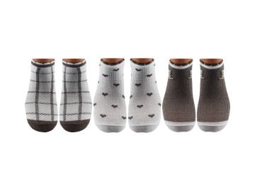 Pelin 12-9 Naturel Penye Parfümlü 3 Boyutlu Bayan Patik 12'li