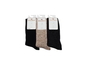 Bolero B-05 (36-40 NO) Yünlü Yumoş Kışlık Bayan Çorap 6'lı