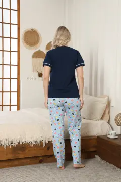 Kapitex 59157 (M-L-XL-XXL) Bayan Kısa Kol Pijama Takım 4'lü