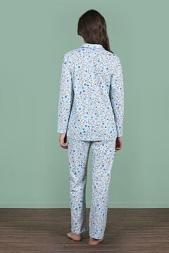 Pijadore 1939 (M-L-XL-XXL) Uzun Kollu Bayan Pijama Takım 4'lü