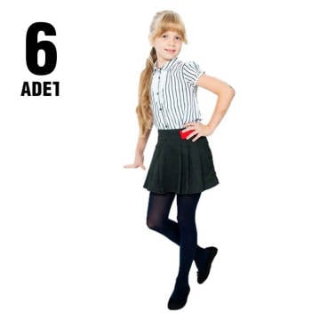 Saks Micro 50 Denye Kız Çocuk Külotlu Çorap 6'lı