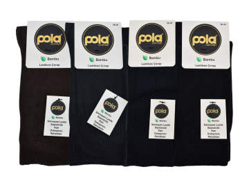 Pola 1338 Diyabetik Garson Bambu Çorap 12'li
