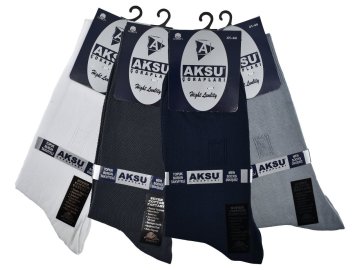 Aksu Dikişsiz Erkek Merserize Çorap 12'li