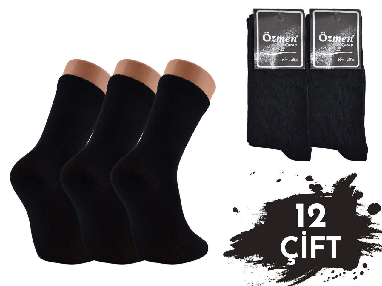 Özmen Erkek Garson Boy Likralı Çorap 12'li