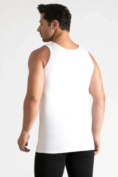 Tutku 0102 Erkek Beyaz Ribana Atlet 6'lı