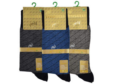 Mısırlı 2003 Bambu Dikişsiz Jakarlı Erkek Çorap 12'li