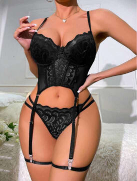 Passione 7114 Bayan Erotik Jartiyer Takım