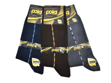 Pola 1523 Dört Mevsim Likralı Erkek Modal Çorap 12'li