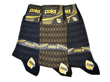 Pola 1525 Dört Mevsim Likralı Erkek Modal Çorap 12'li