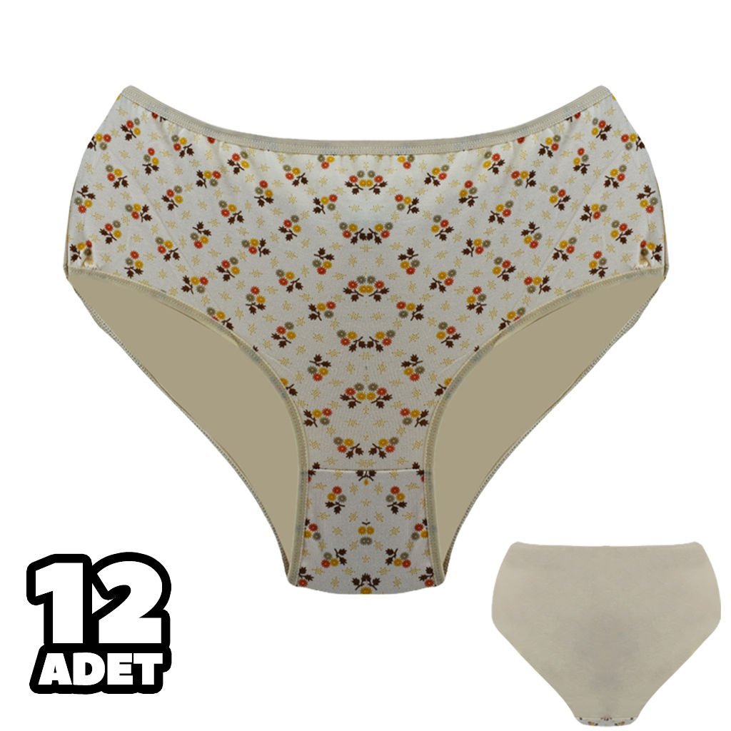 Dondeza 601-35 Desenli Bayan Battal Bato 12'li