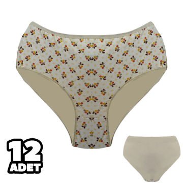 Dondeza 601-35 Desenli Bayan Battal Bato 12'li
