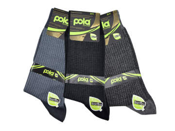 Pola 1519 Dört Mevsim Likralı Garson Boy Erkek Bambu Çorap 12'li