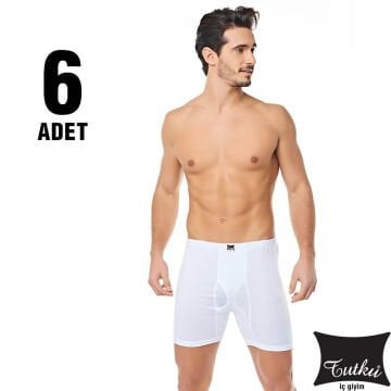 Tutku 0111 Erkek Beyaz Ribana Paçalı Arjantin 6'lı