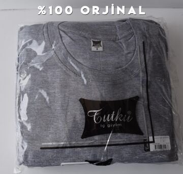Tutku 0105 Erkek Renkli Penye Sıfır Yaka Fanila 6'lı