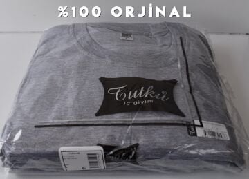 Tutku 0105 Erkek Renkli Penye Sıfır Yaka Fanila 6'lı