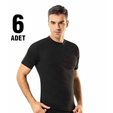Tutku 0105 Erkek Renkli Penye Sıfır Yaka Fanila 6'lı