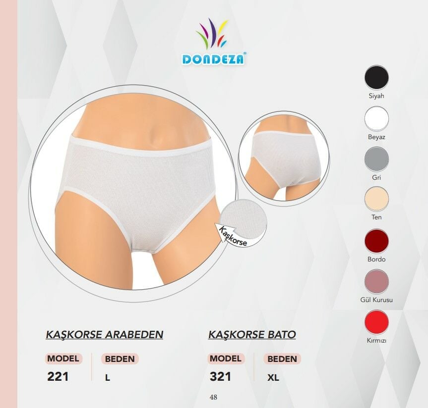 Dondeza 321 Kaşkorse Bayan Bato 12'li