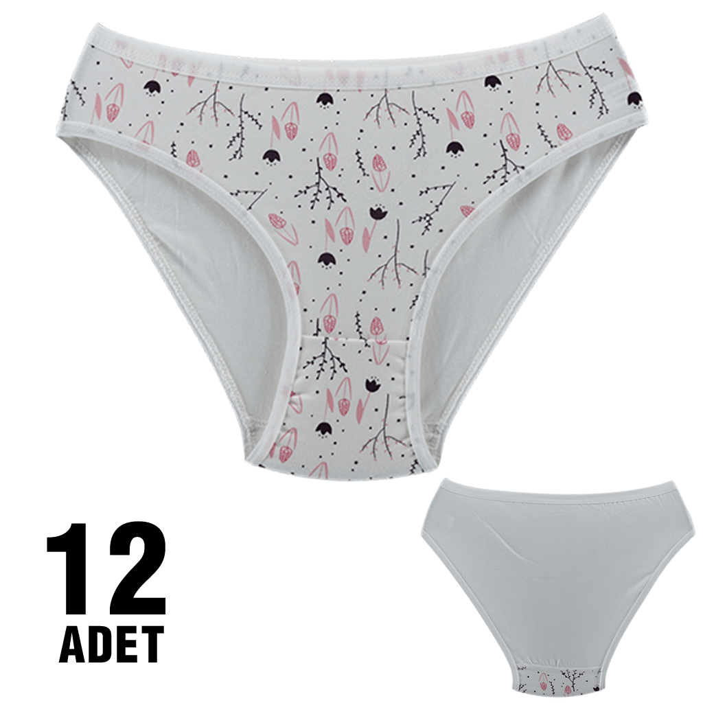 Dondeza 101 Desenli Bayan Bikini 12'li