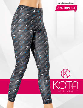 Kota 4091-3 Bayan Baskılı Tayt