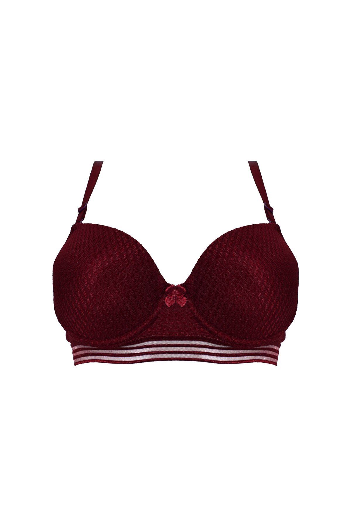 Liza 2170 Bordo Misinalı Balenli Desteksiz Sütyen 6'lı