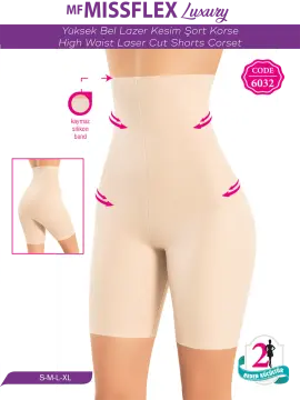 MF MISS FLEX 6032 Lazer Kesim Yüksek Bel Şort Korse