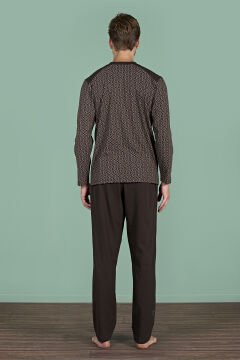 Pijadore 1933 (M-L-XL-XXL) Uzun Kollu Erkek Pijama Takım 4'lü