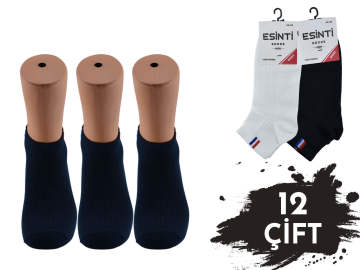 Esinti 004 %100 Pamuk Spor Erkek Patik 12'li