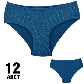 Dondeza 201-73 Desenli Bayan Ara Beden Külot 12'li