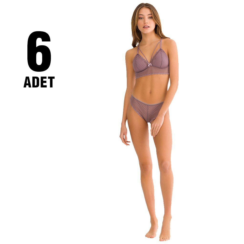 Cansoy 305 Dolgusuz Bralet Sütyen Takım 6'lı