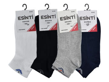Esinti 005 %100 Pamuk Spor Erkek Patik 12'li