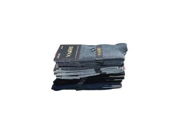 Vakre 9014-24 Erkek Penye Likralı Çorap 12'li