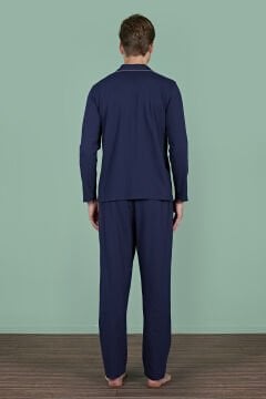 Pijadore 1937 (M-L-XL-XXL) Uzun Kollu Erkek Pijama Takım 4'lü