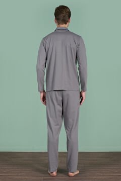 Pijadore 1937 (M-L-XL-XXL) Uzun Kollu Erkek Pijama Takım 4'lü