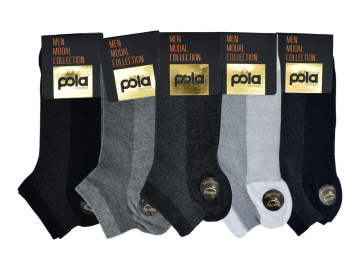 Pola 1655 Parfümlü Yazlık Dikişsiz Modal Erkek Patik 12'li