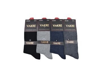 Vakre 9014-23 (41-44) Erkek Penye Likralı Çorap 12'li